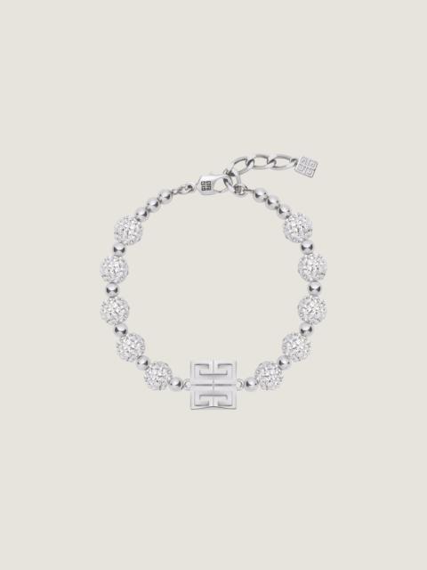 4G BRACELET IN METAL WITH CRYSTALS