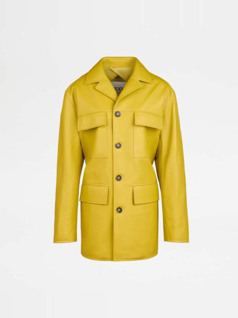 SAFARI JACKET IN LEATHER