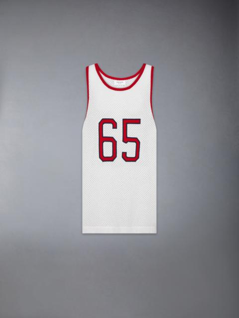 INTARSIA CASHMERE MESH BASKETBALL JERSEY