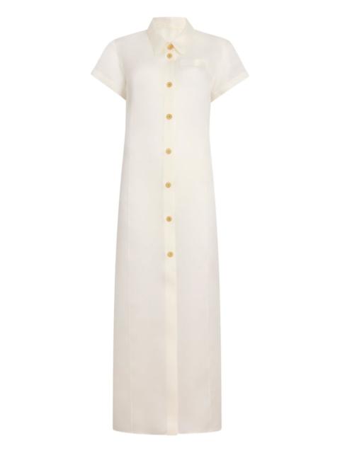 Effy buttoned pocket dress