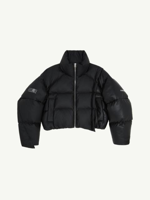 MM6 x Chen Peng Cropped puffer jacket