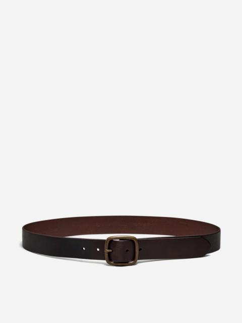 Leather Center-Bar Belt