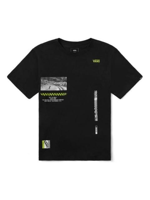 Vans Unisex Logo Printing Round-Neck Black VN0A4P58BLK