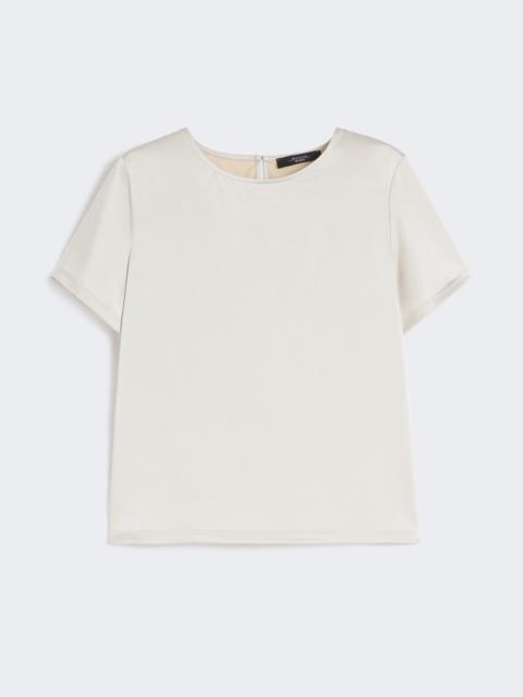 GILBERT Satin and jersey T-shirt