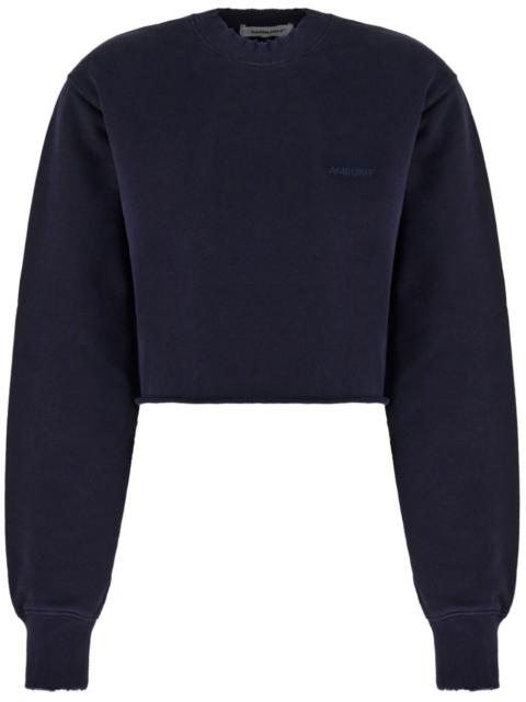 logo-embroidered cotton sweatshirt