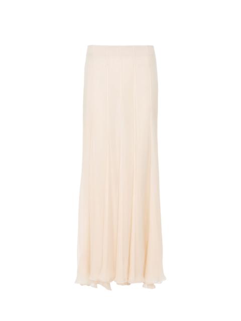 FLUID MAXI SKIRT IN SILK MOUSSELINE