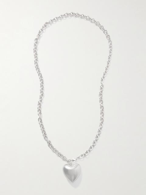 The Puffy Heart Silver-tone Necklace