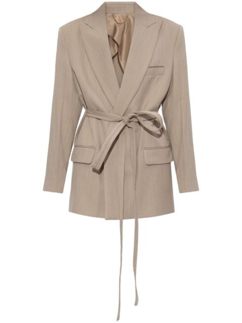 tied waist blazer