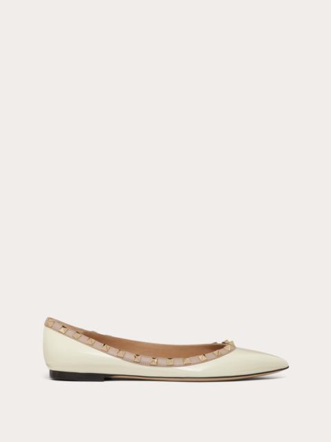 PATENT ROCKSTUD BALLET FLAT