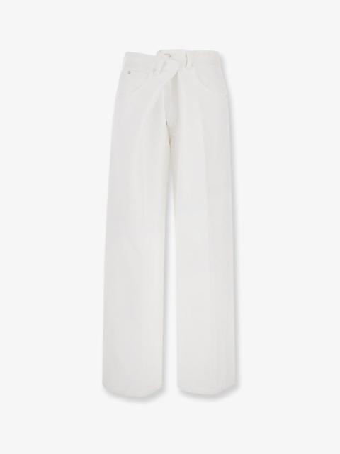 Vana Fold Jean Regenerative White Denim Trousers