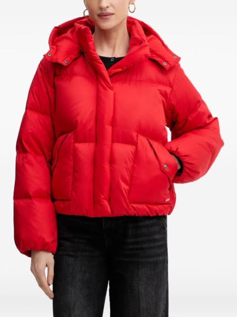 hooded puffer jacket
