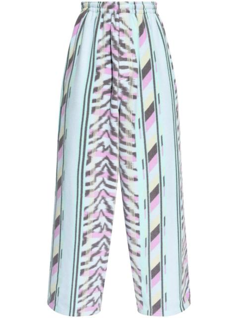 graphic-print trousers