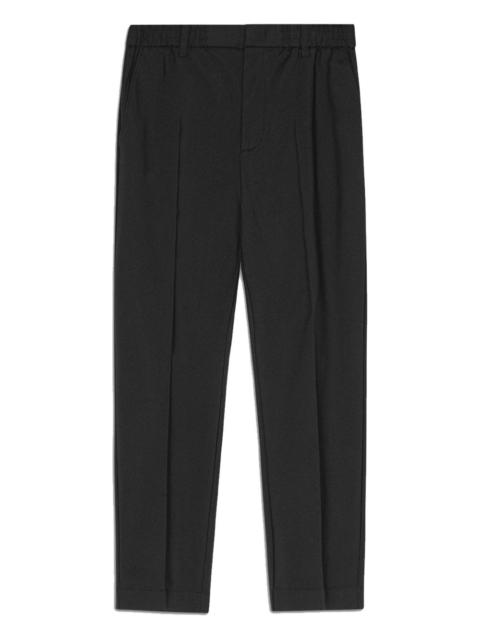 elasticated-waist tailored trousers