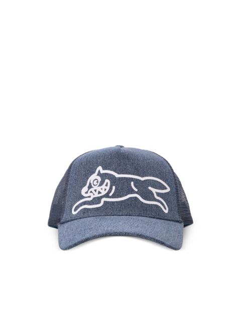 wolf-print trucker cap