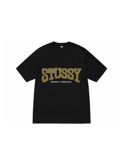 Stussy Burly Threads Pigment Dyed Tee Black