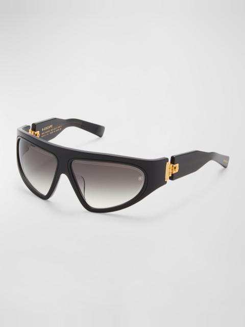 B-Escape Acetate & Titanium Wrap Sunglasses
