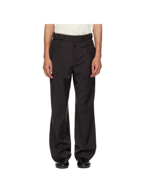 Brown Minna Gathered Trousers