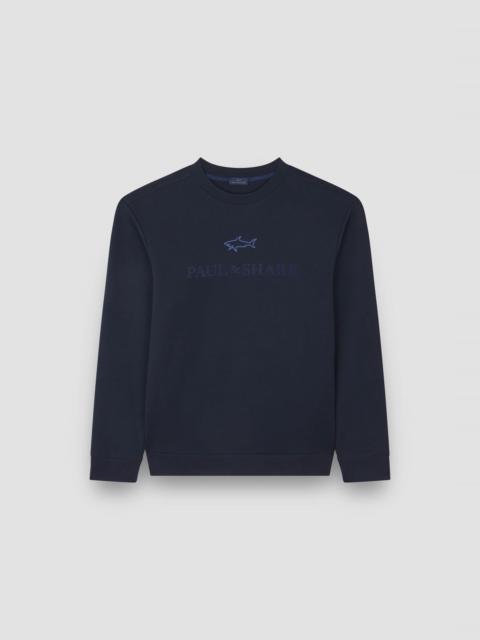 X-SOFT COTTON SWEATSHIRT WITH LOGO PRINT