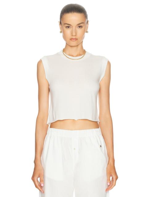 Cropped Muscle Tank Top