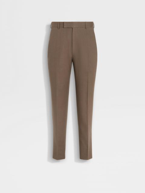 DARK TAUPE OASI LINO PANTS