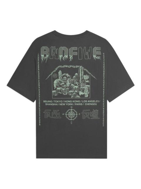 Li-Ning BadFive Graphic Loose Fit T-shirt 'Grey' AHSS733-6