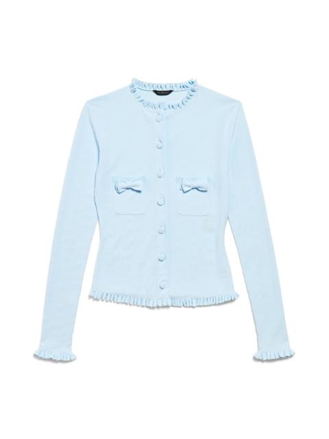 Women's Fitted Cardigan in Light Blue