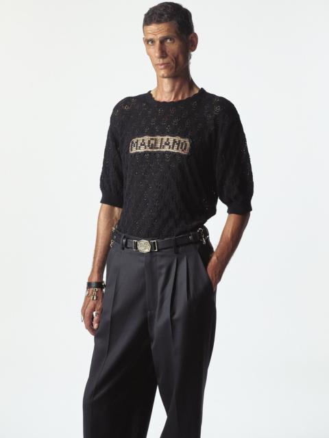 Comunione Knitted Tee Black - Magliano