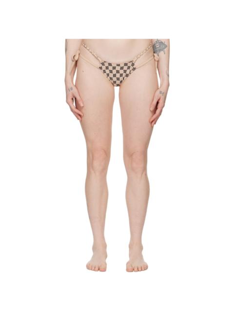 SSENSE Exclusive Beige Monogram Bikini Bottom