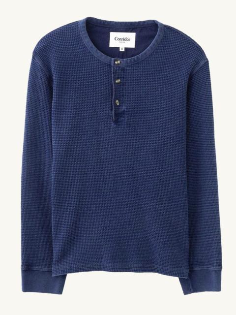 WAFFLE HENLEY - NAVY