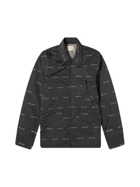 Fear of God All Over Print Nylon Field Jacket 'Black'