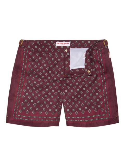 Bulldog printed swim shorts
