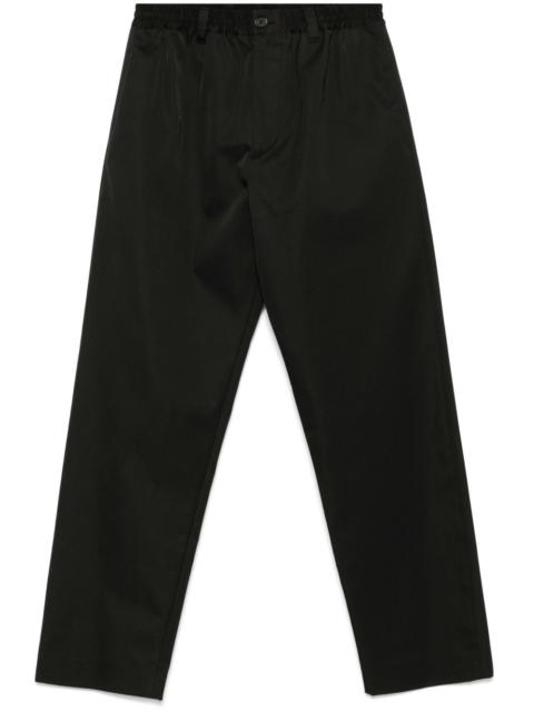 water-repellent taffeta trousers