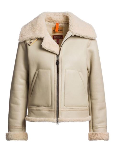 Gialean shearling-collar zip jacket