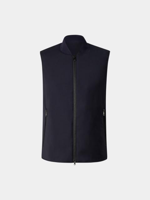 Virgin wool vest Jeff in Dark blue