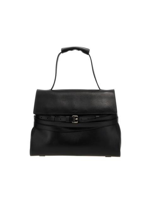 Tie Me belt-detail tote bag