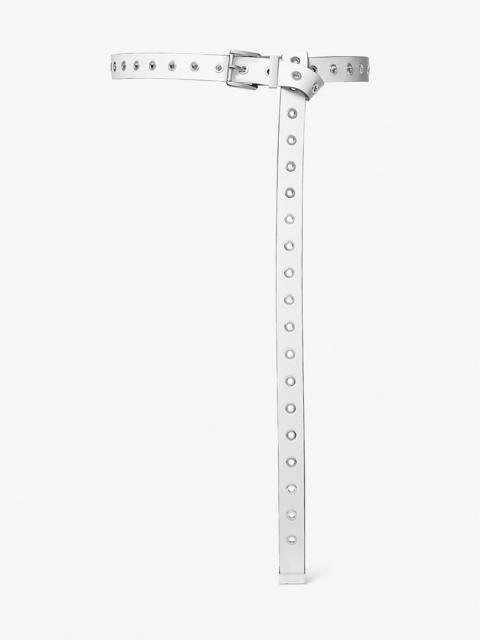 Grommeted Leather Belt