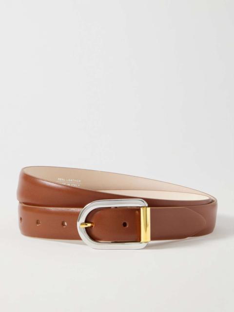 Mija Mixed Metal leather belt Tan