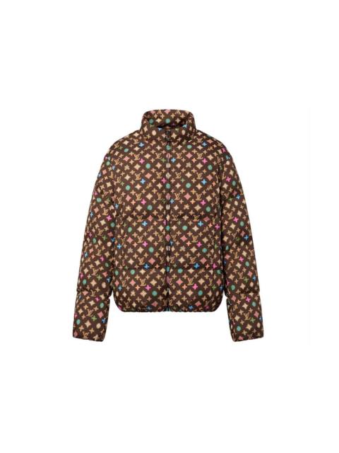 Louis Vuitton by Tyler, the Creator Monogram Printed Light Down Jacket Brown Pastel Multicolor
