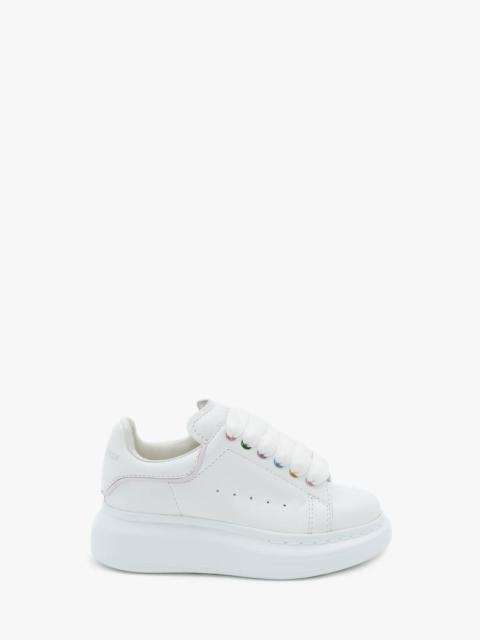 Kids Oversized Sneaker in White/multicolor