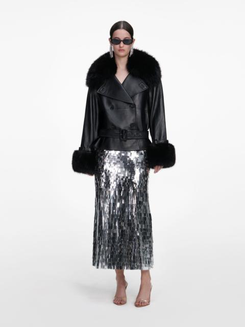 Black Belted Leather Jacket