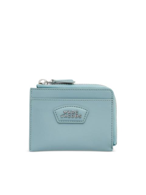 top-zip leather wallet