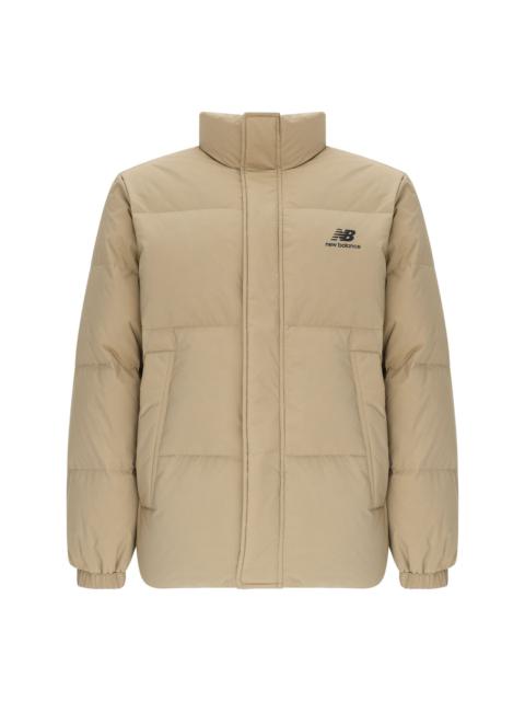 New Balance Logo Sports Down Jackets 'Beige' AMJ24359-TWD