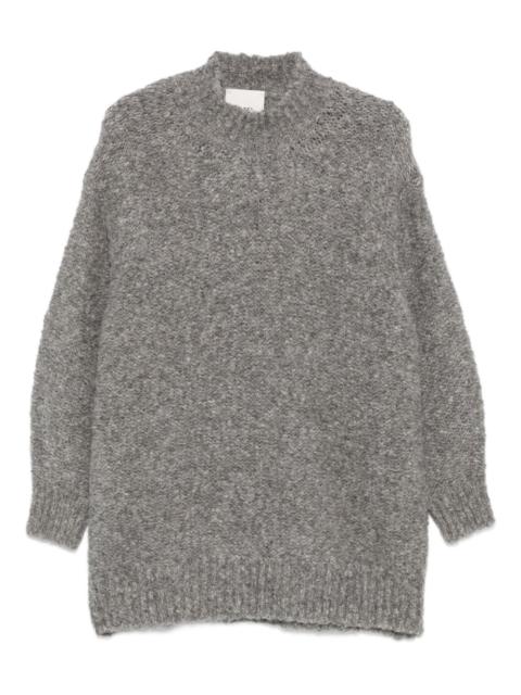 high-neck sweater
