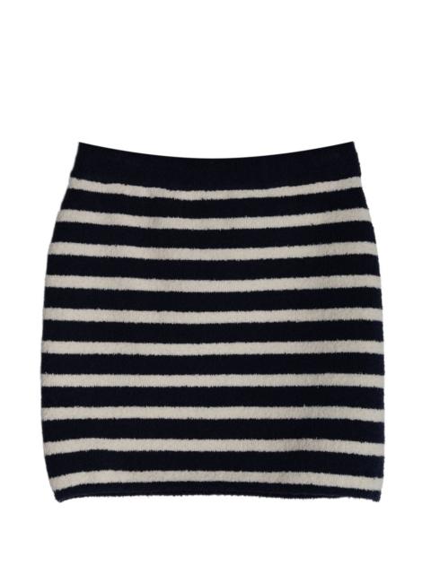 striped knit skirt
