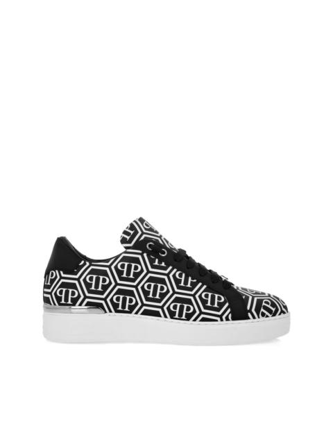 monogram-print sneakers