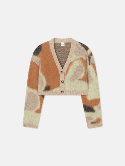 Cropped Brushed-Alpaca Cardigan