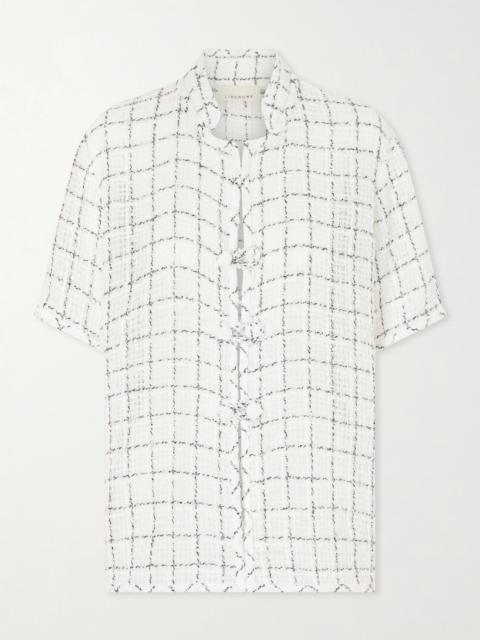 Hetty Checked Cotton-blend Tweed Shirt