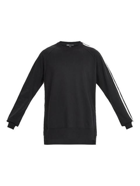 adidas Y-3 3-Stripes French Terry Crew Sweatshirt 'Black' FJ0388
