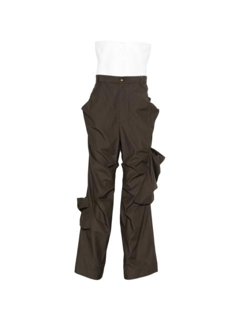 Achilles pinstripe trousers