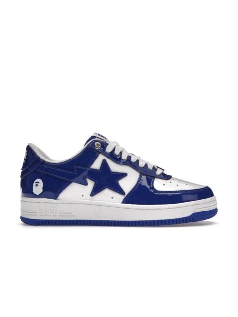 A Bathing Ape Bape Sta Patent Leather White Blue (2023)